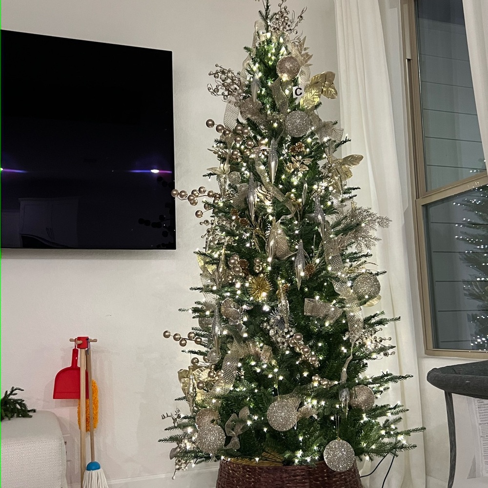Home Decorators Collection,7.5ft Artificial Grand Duchess Balsam Fir Slim Size